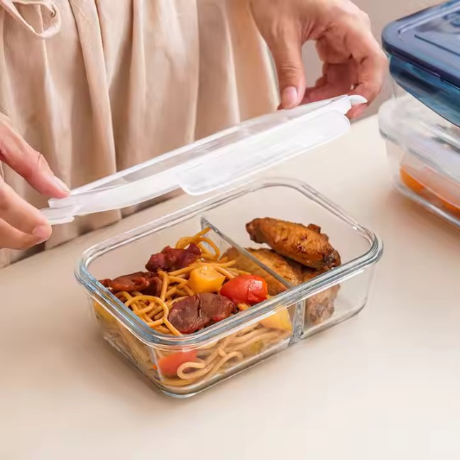 LUNCH BOX LEAK PROOF 2 PARTITION 1 LIT 22608 |H2160-0202