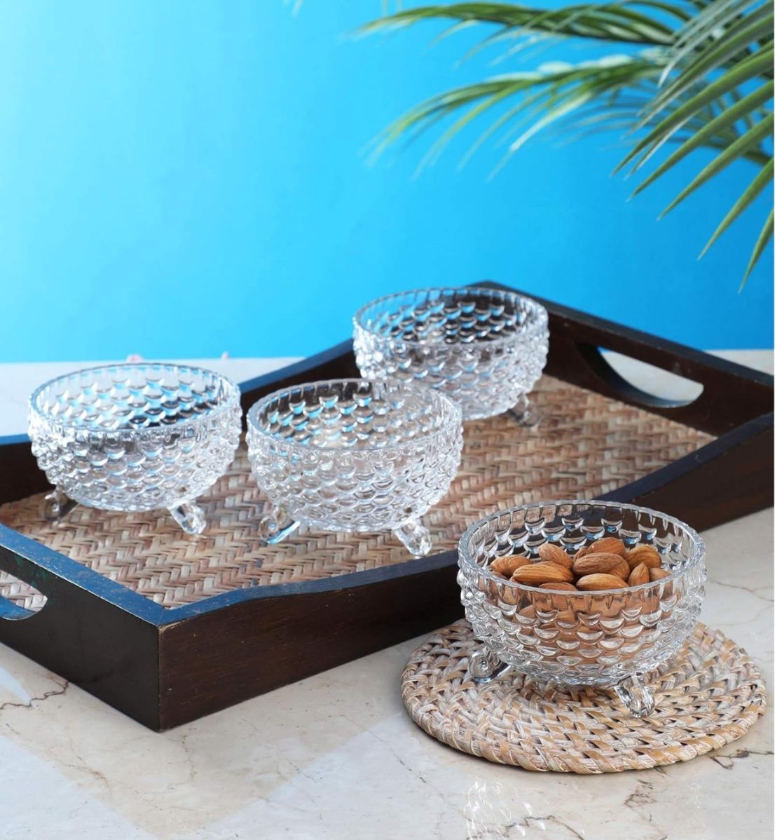 FISH PUDDING 3LEG BOWL 6PCS SET 22355 |TG23-L6