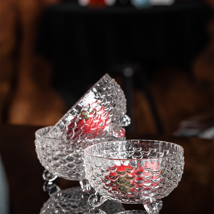 FISH PUDDING 3LEG BOWL 6PCS SET 22355 |TG23-L6