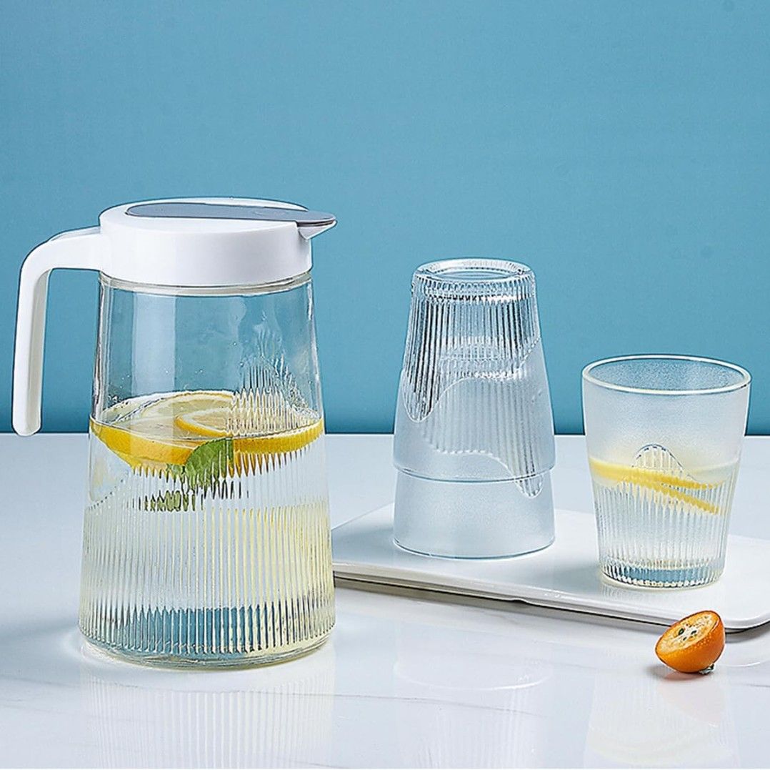 LINING JUG AND GLASS 5PCS 1.2LTR , 200ML 5PCS SET 22362 |LYSJ/L5