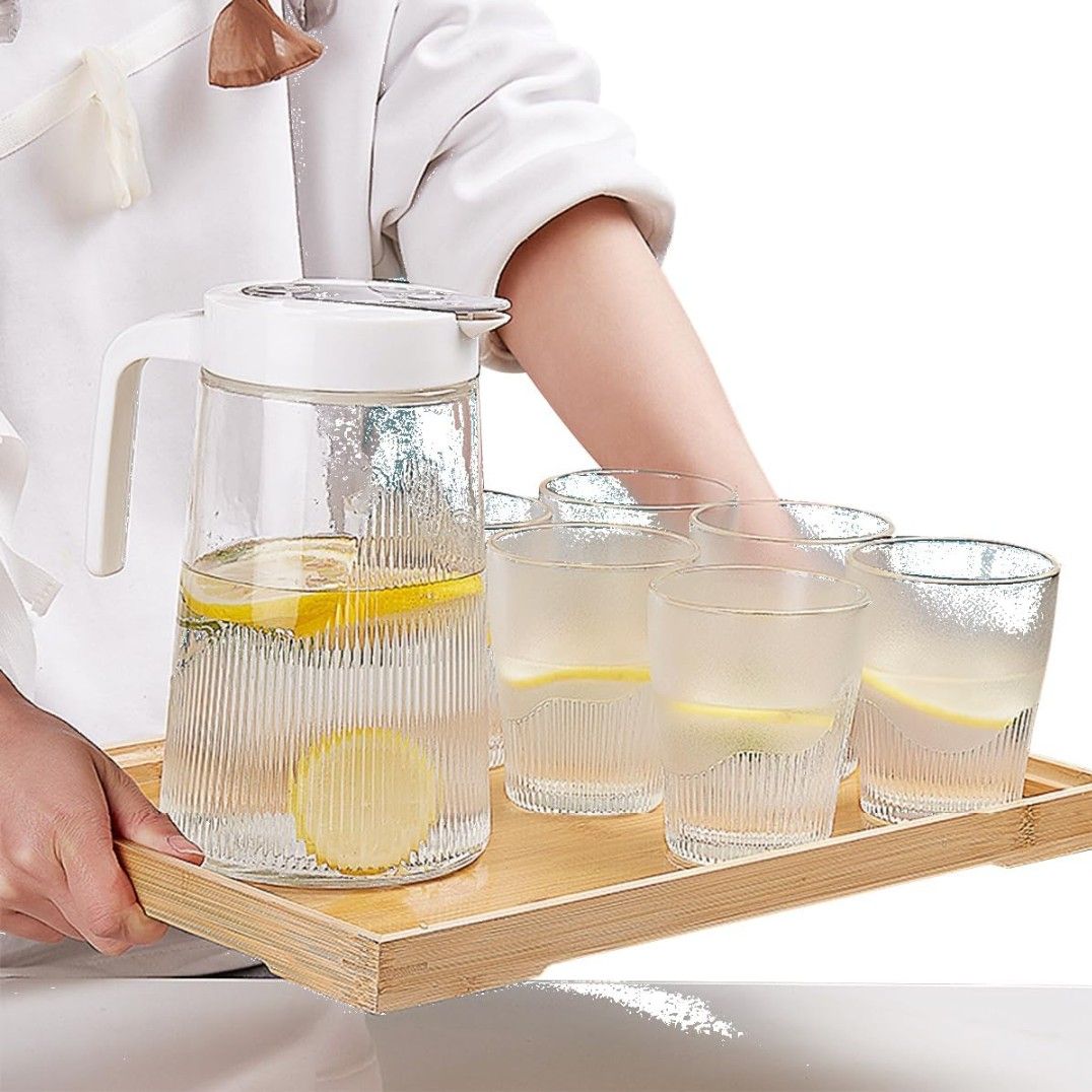 LINING JUG AND GLASS 5PCS 1.2LTR , 200ML 5PCS SET 22362 |LYSJ/L5