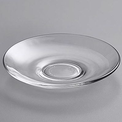 GLASS SAUCER SMALL 6PCS 20842 | KTW316