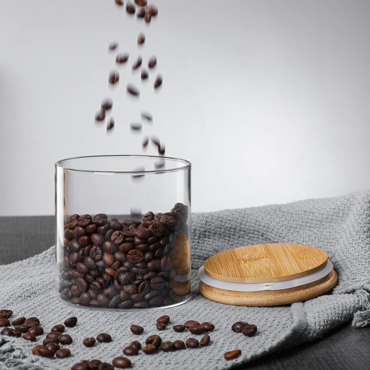 WOODEN LID JAR ROUND 685ML 20147 | GPG10-685-BB