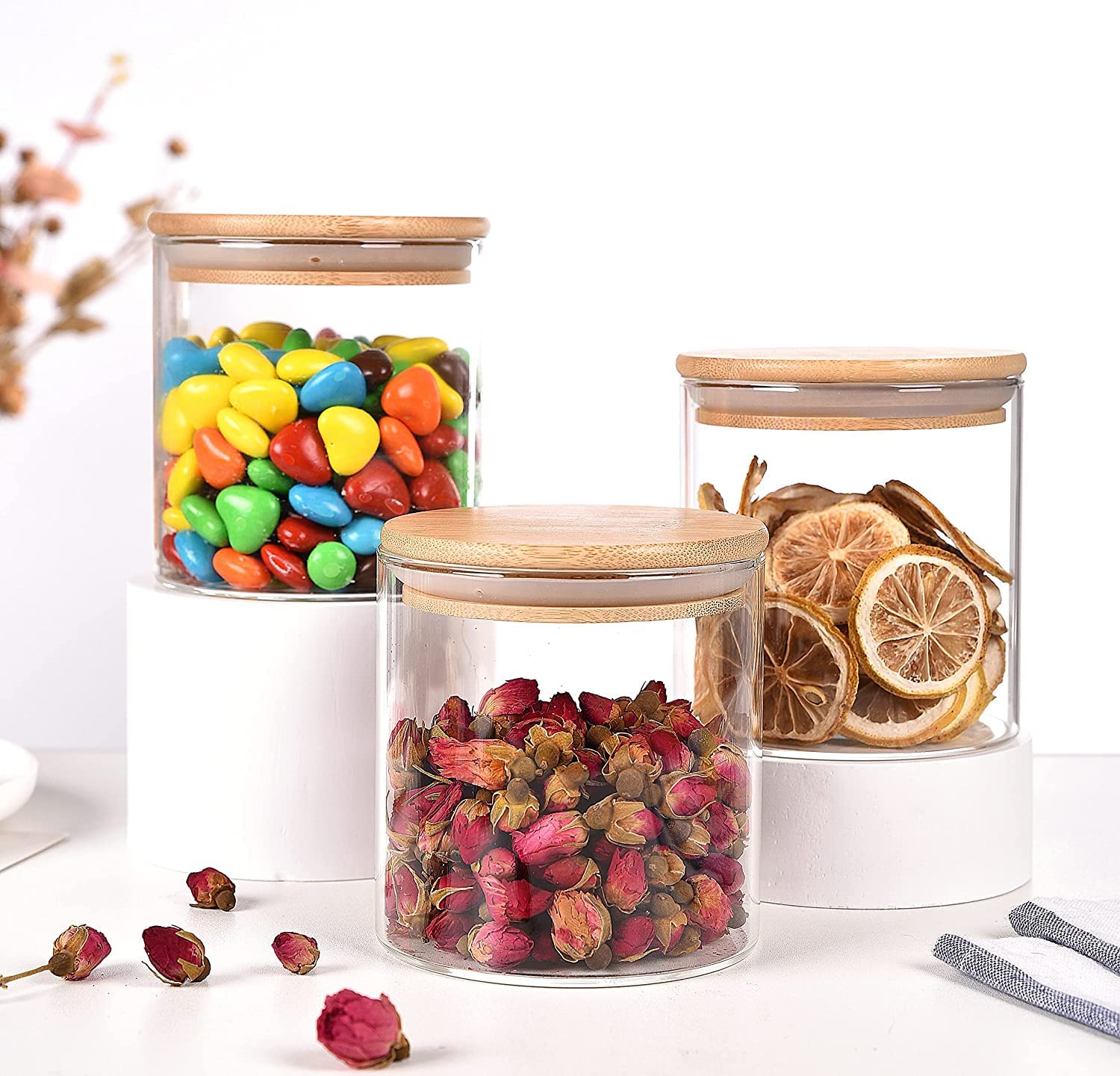 WOODEN LID JAR ROUND 685ML 20147 | GPG10-685-BB