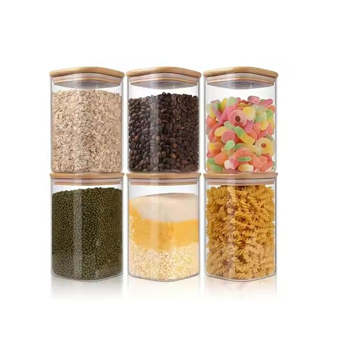 WOODEN LID JAR SQUARE 950ML  36 CTN  22525 | GPG16-950