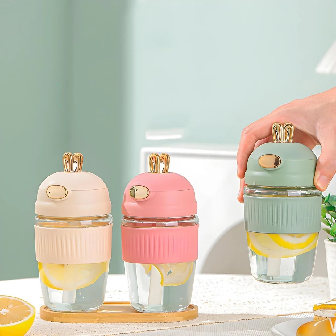 GLASS BOTTLE RABBIT 390ML BOX PACK 22350 |H6-0114