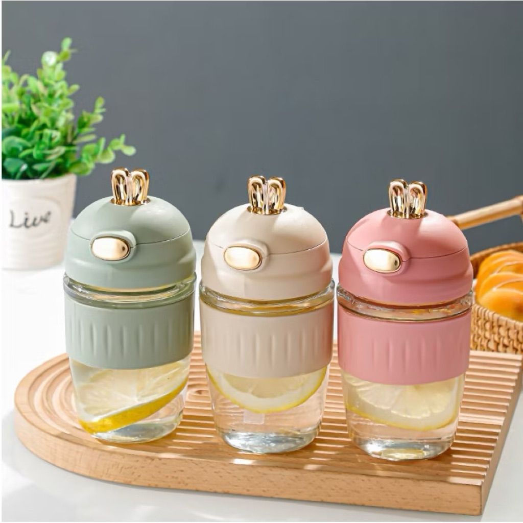 GLASS BOTTLE RABBIT 390ML BOX PACK 22350 |H6-0114
