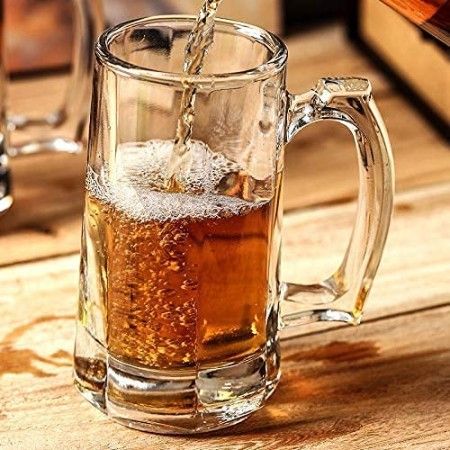 BEER MUG HANDLE 380ML 6 PCS 22428 | ZB68