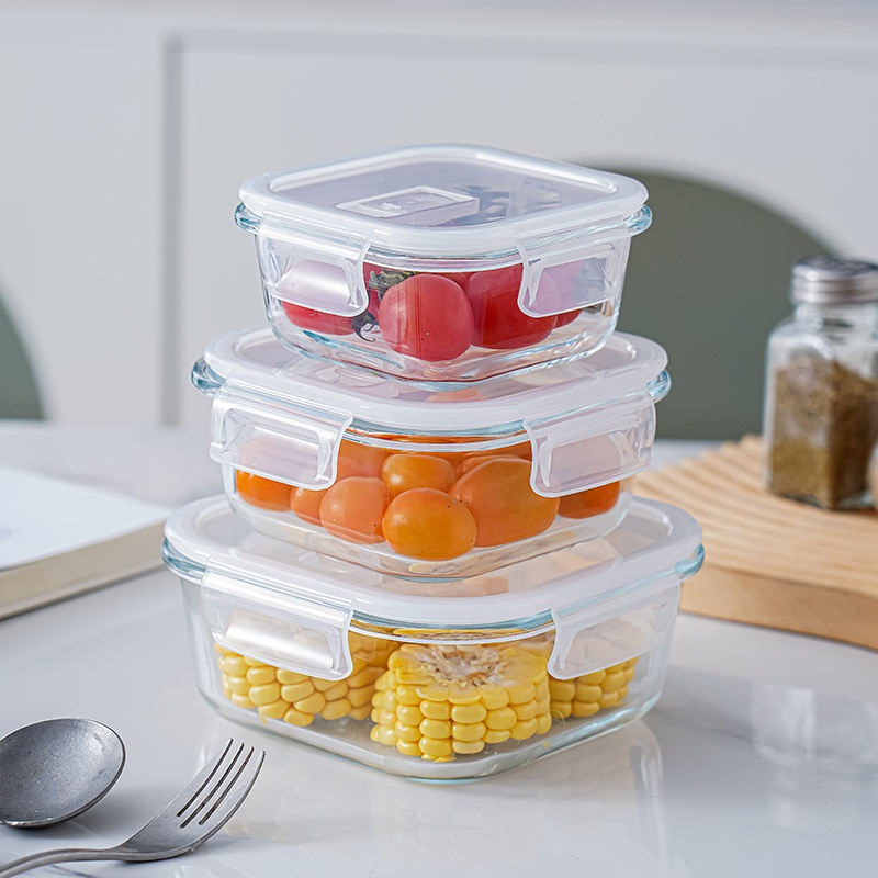 STORAGE LUNCH BOX SQUARE 3 PCS  23170 | WGPK02-L3