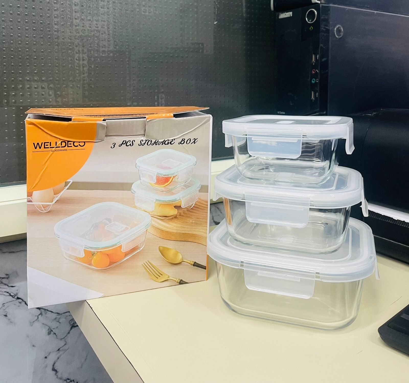 STORAGE LUNCH BOX SQUARE 3 PCS  23170 | WGPK02-L3
