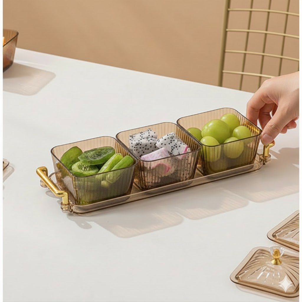 PLASTIC CANDY ON TRAY 3PCS SET 3.5INCH  22987 I PKTY-10