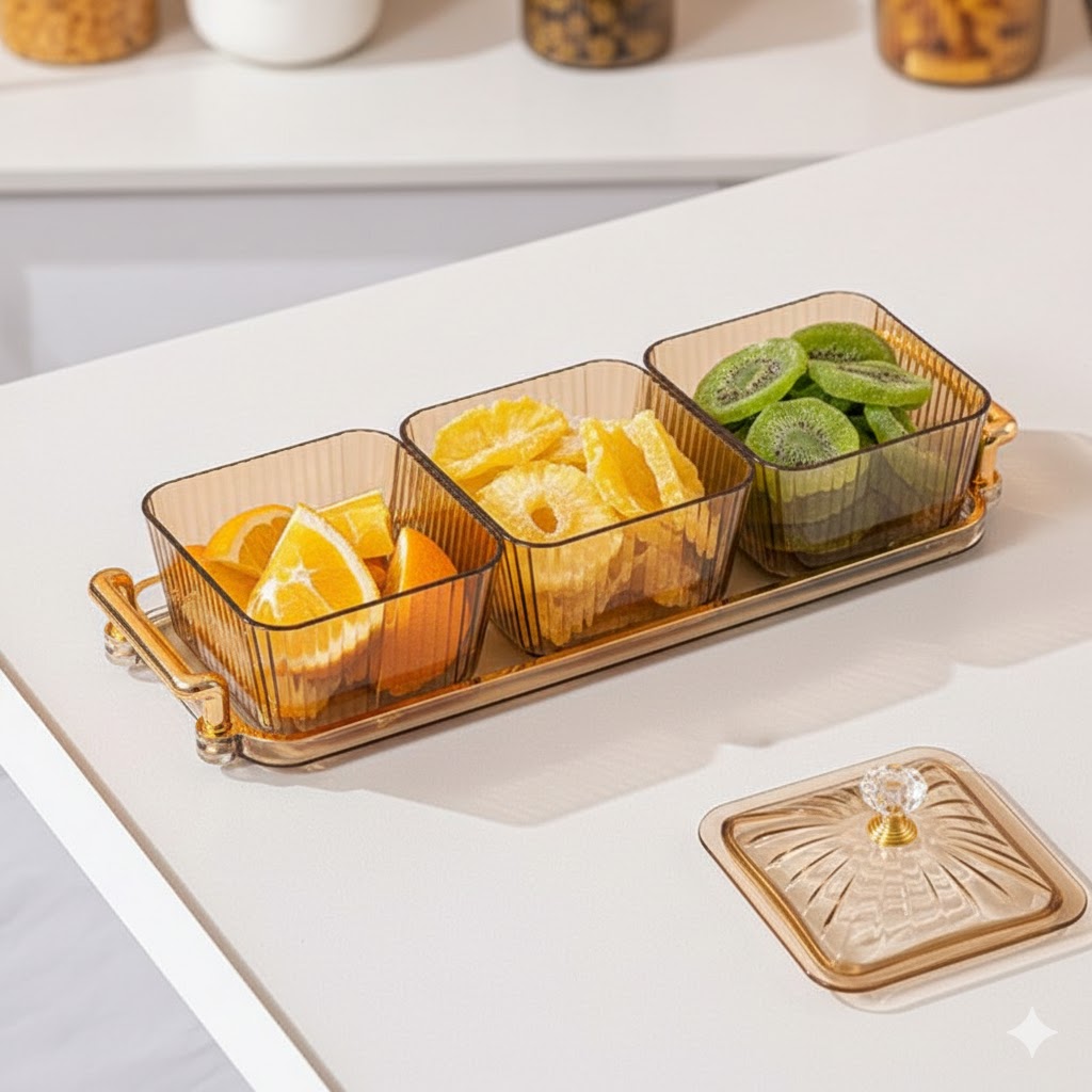 PLASTIC CANDY ON TRAY 3PCS SET 3.5INCH  22987 I PKTY-10