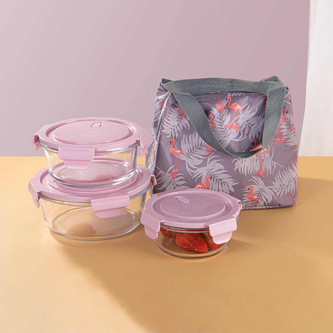 STORAGE LUNCH BOX ROUND 3PCS SET  21514 | H2154-3