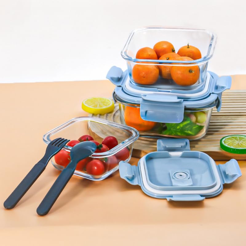 LUNCH BOX SET S.M.L SQUARE 3 PCS  22194 I 10-H2153-3