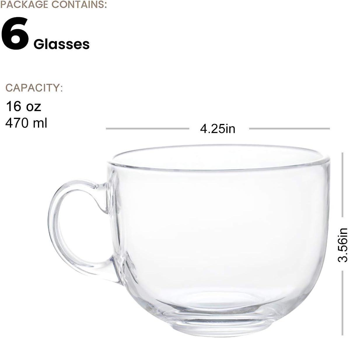 SOUP MUG 450 6PCS 22153 | DZB322-8