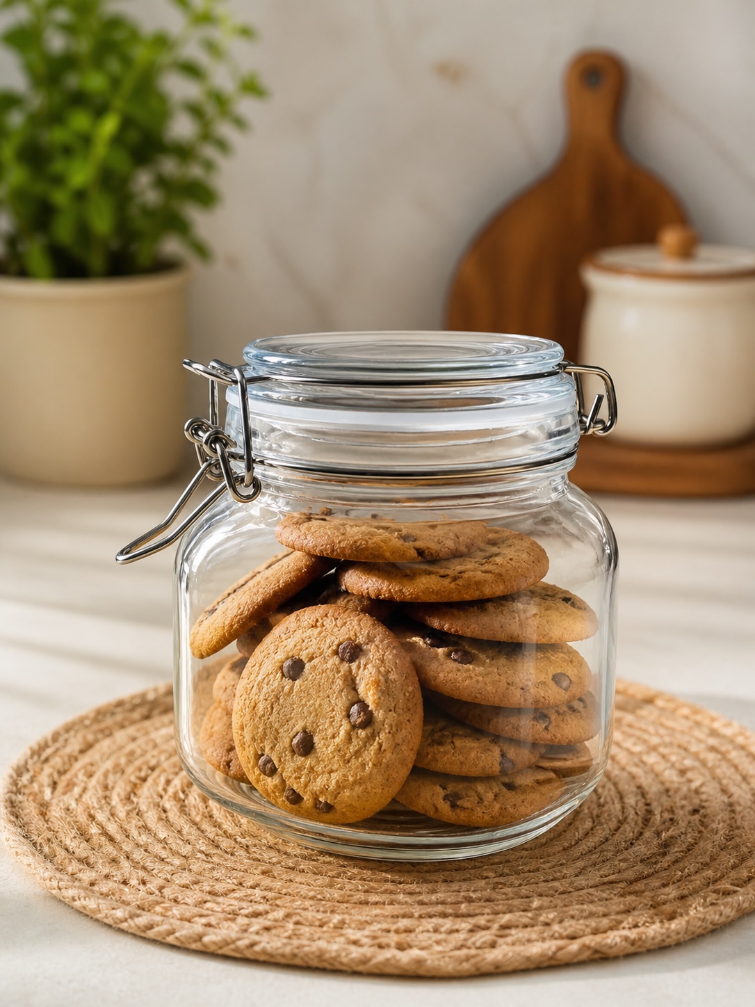 SWING CAP SQUARE JAR 750ml BOX PACK 23078 | GDN73G-4