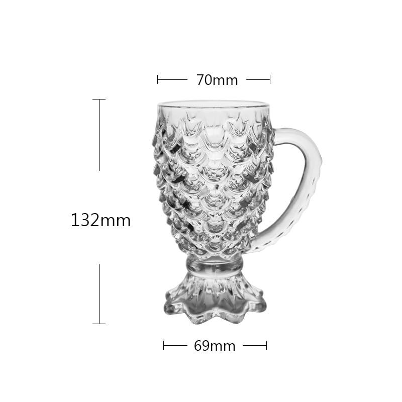 PINEAPPLE HANDLE MUG 220ML 6PCS 21988 | DSZB023-240