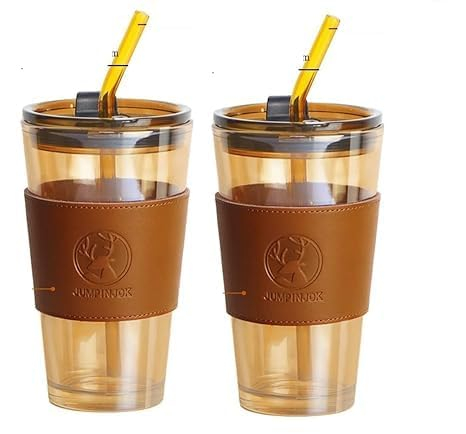 LEATHER MUG 400ML BROWN HEAVY LID BIG  22869