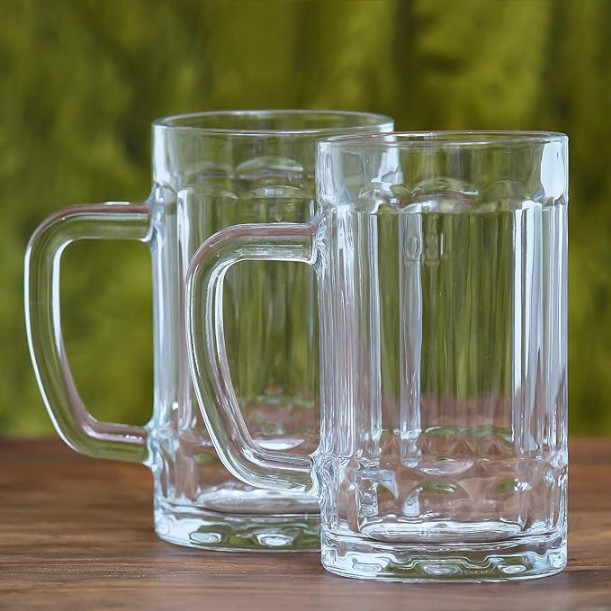BEER MUG HANDL 420ML 2 PCS SET 23057 I Y5816