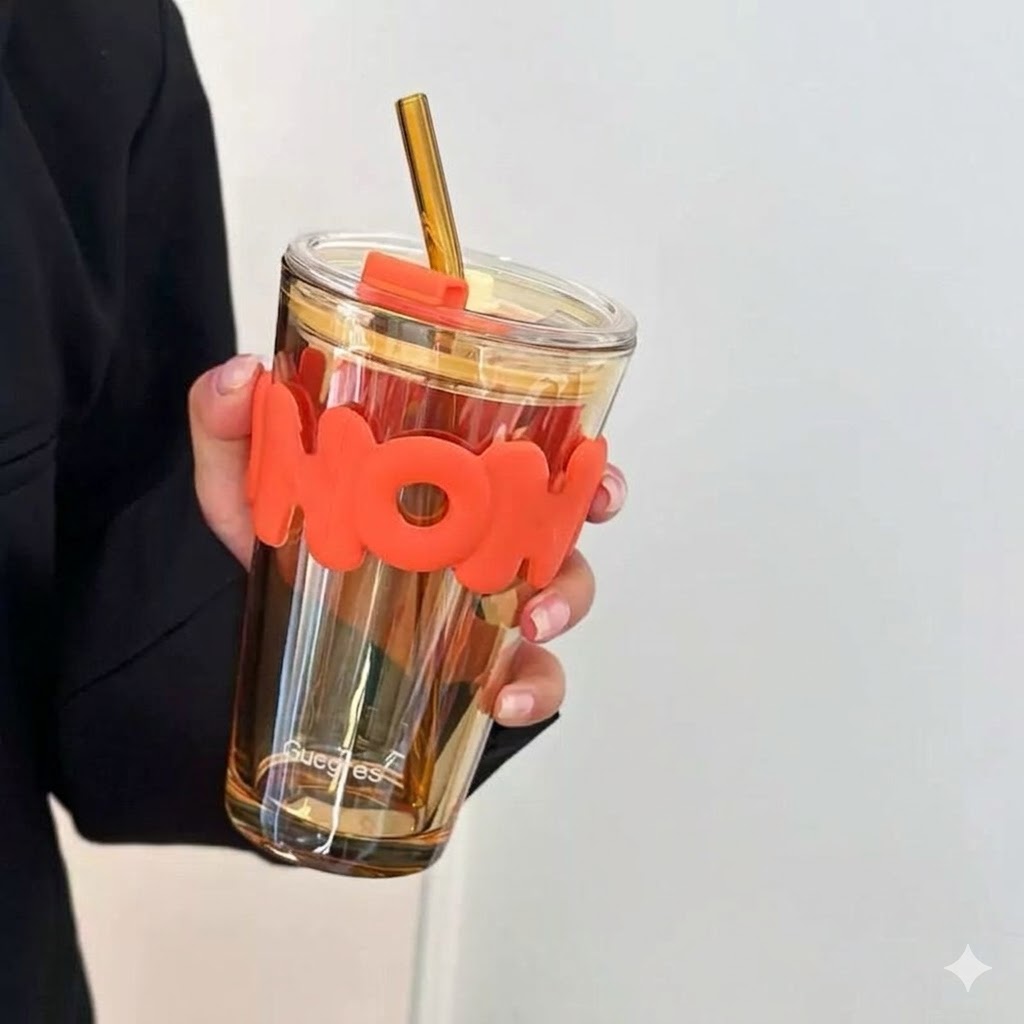 Hoho Straw Cup Long 530ml