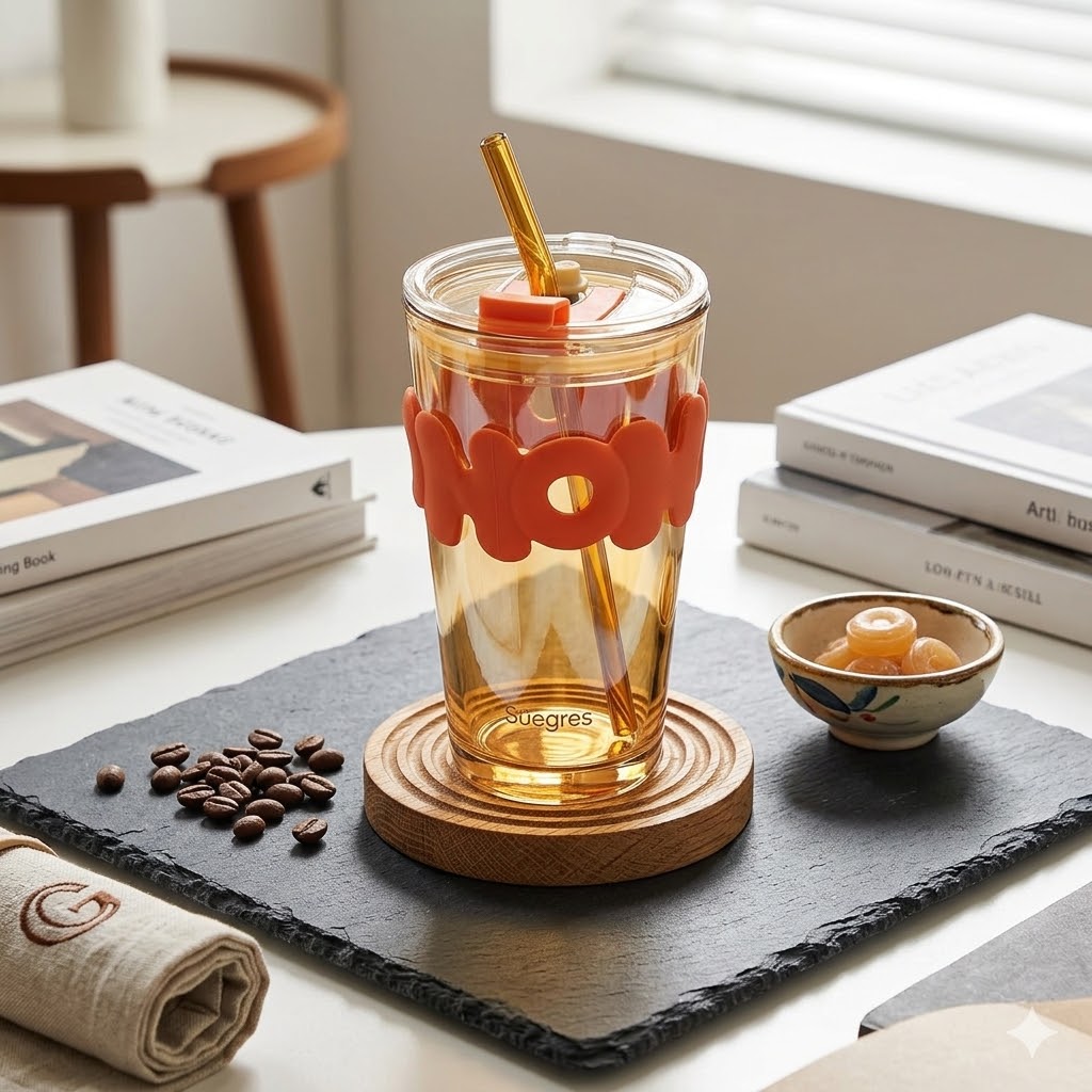 Hoho Straw Cup Long 530ml