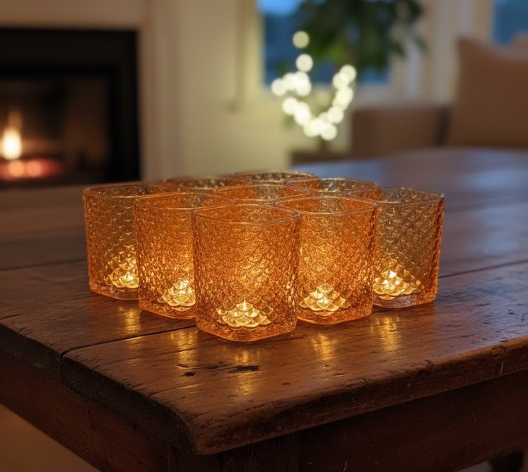 JUICE GLASS GOLDEN 200ML SET OF 6  23088 I TKB6002-CHA
