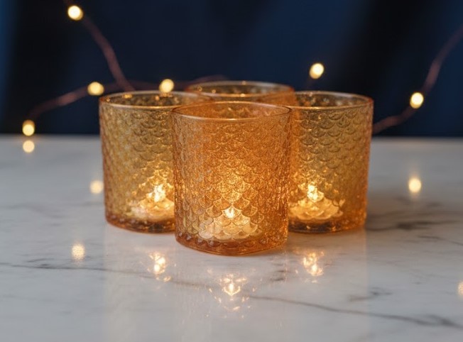 JUICE GLASS GOLDEN 200ML SET OF 6  23088 I TKB6002-CHA