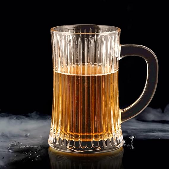 YUJING BEER MUG HANDL 410ML 2 PCS SET 23098 I Y5827