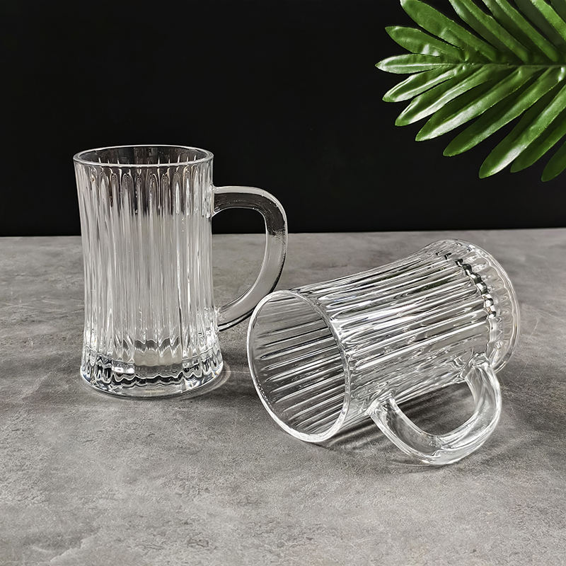 YUJING BEER MUG HANDL 410ML 2 PCS SET 23098 I Y5827