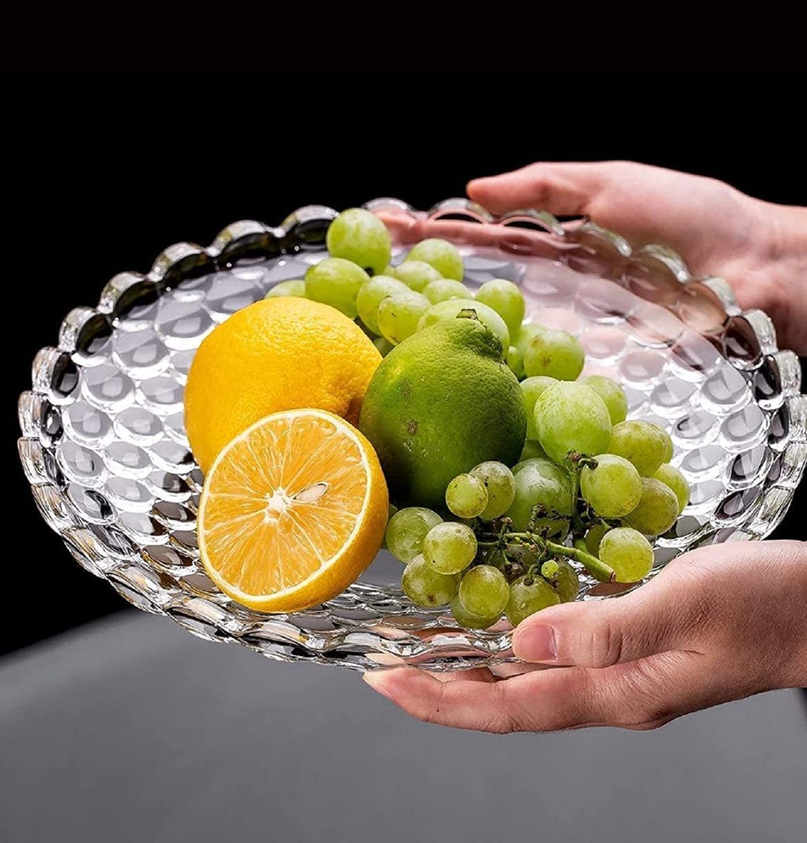 FRUIT PLATE TR DIAMOUND 9.5 INCH 21639 |Y7021