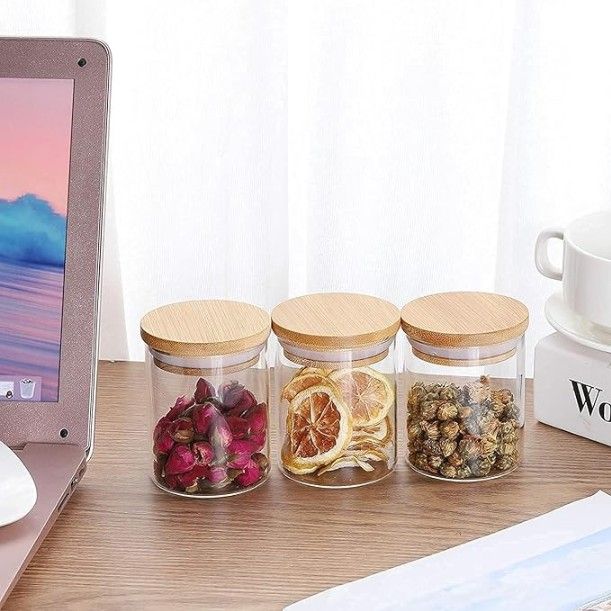 WOODEN LID JAR ROUND 220ML 1 PC 20464 | SMG-09