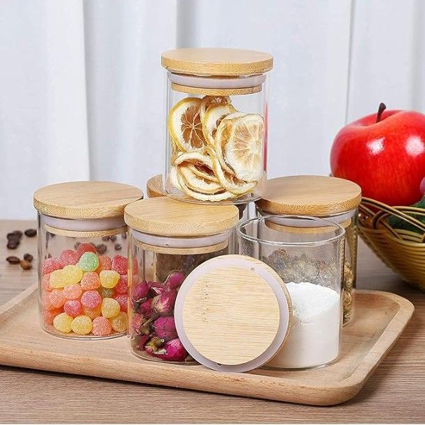 WOODEN LID JAR ROUND 220ML 1 PC 20464 | SMG-09