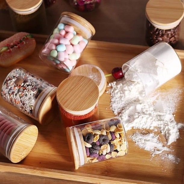 WOODEN LID JAR ROUND 220ML 1 PC 20464 | SMG-09