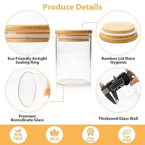 WOODEN LID JAR ROUND 220ML 1 PC 20464 | SMG-09