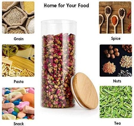 WOODEN LID JAR ROUND 1400ML 36 CTN 22441 | GPG10-1400