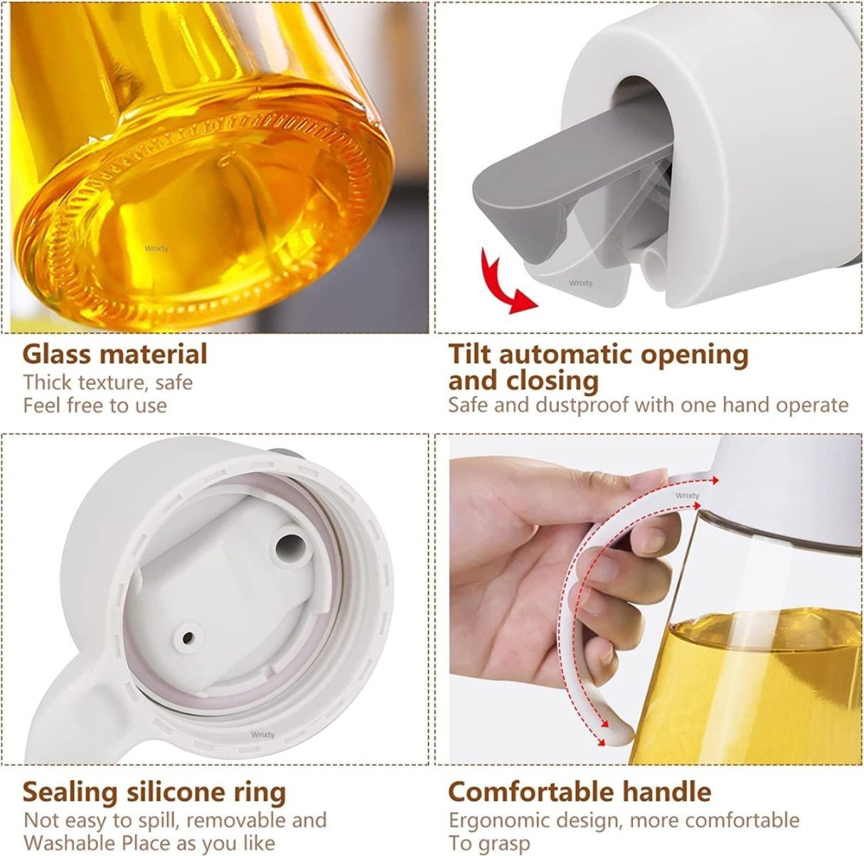 OIL BOTTLE PLASTIC HANDLE 650ML. 22234 |H2420