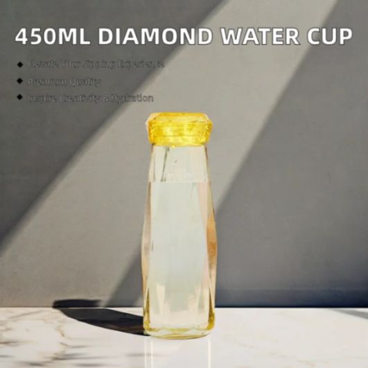 GLASS WATER BOTTLE CRANK CUP 22413 | H6-2506