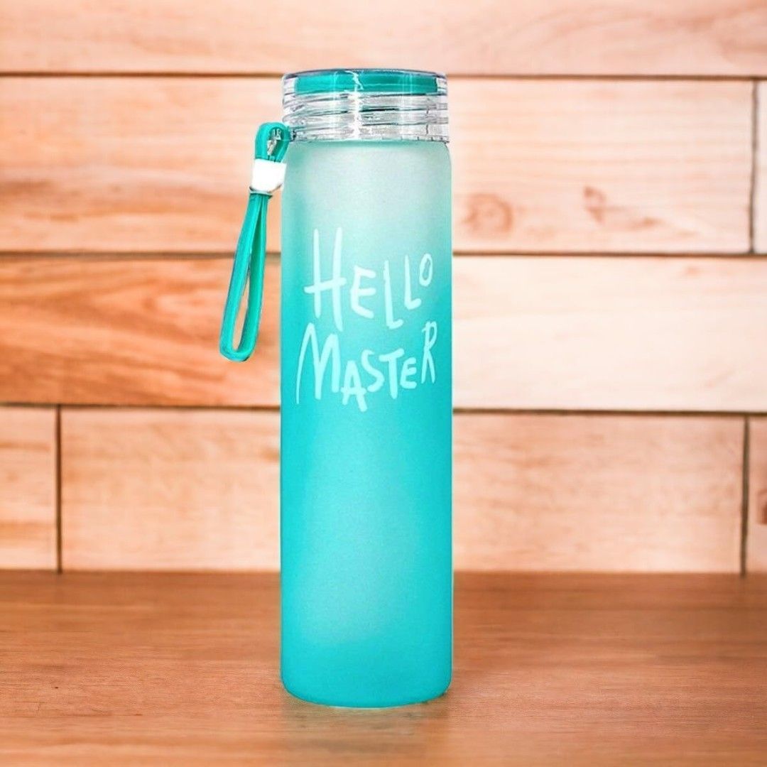 GLASS WATER BOTTLE HELLO MASTER 22241 | H6-2001