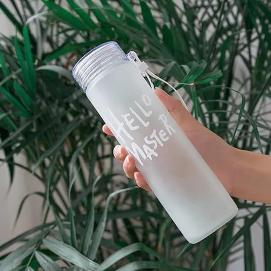 GLASS WATER BOTTLE HELLO MASTER 22241 | H6-2001