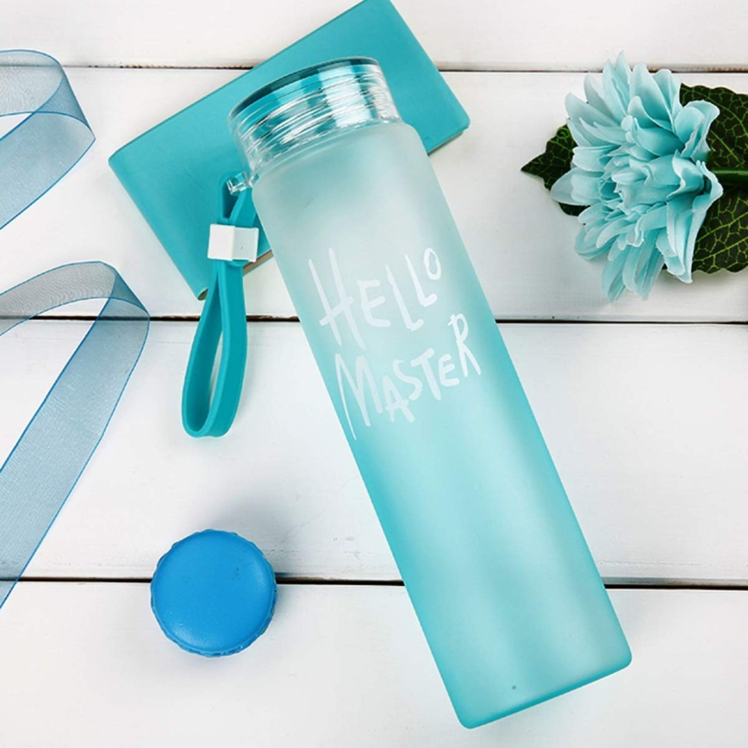 GLASS WATER BOTTLE HELLO MASTER 22241 | H6-2001