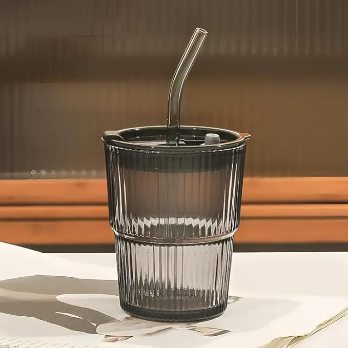 SIPPER GLASS LINING MUG BLACK 400ML  22871|H6-0007-BLACK