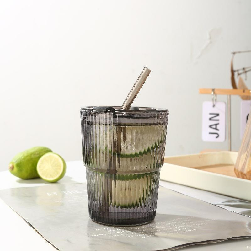 SIPPER GLASS LINING MUG BLACK 400ML  22871|H6-0007-BLACK