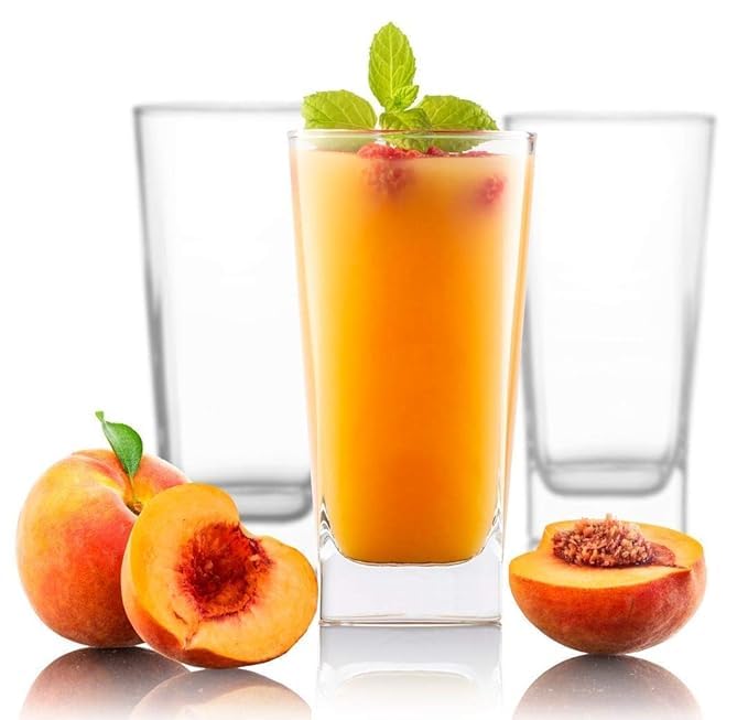 SQUARE JUICE GLASS 260ML 6PCS SET  22893|310C
