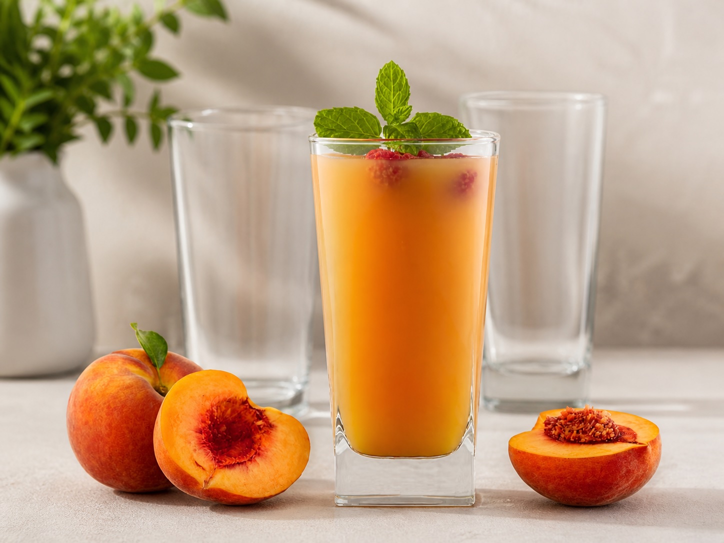 SQUARE JUICE GLASS 260ML 6PCS SET  22893|310C