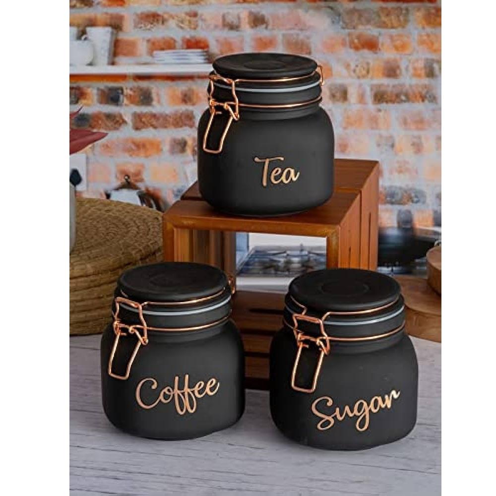 SWING CAP BLACK COLOUR SQUARE 860ML 3PCS SET  23032 I H4073G4CD-B