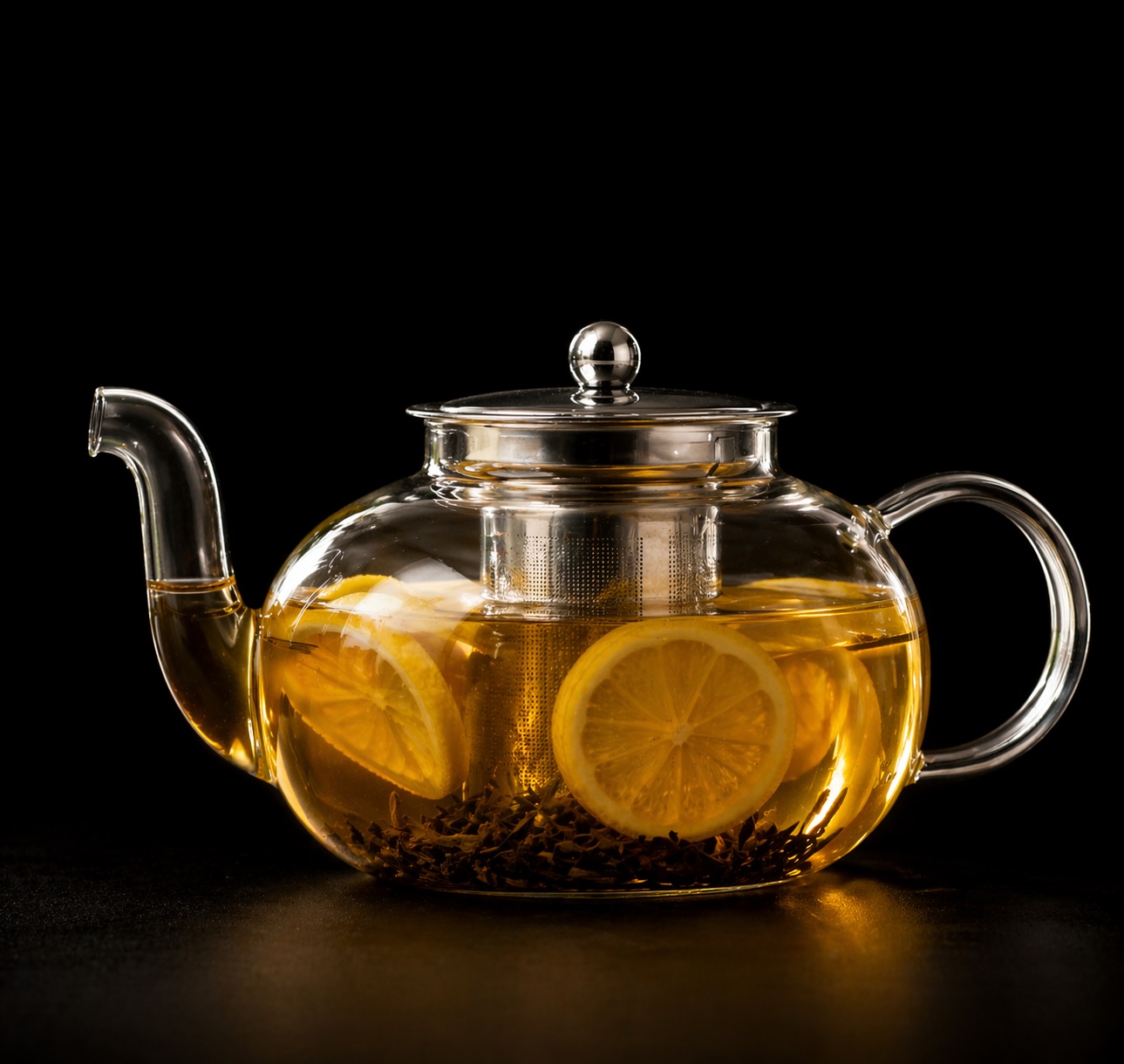 Green Tea Kettle Glass Strainer 800ml (XT-09)