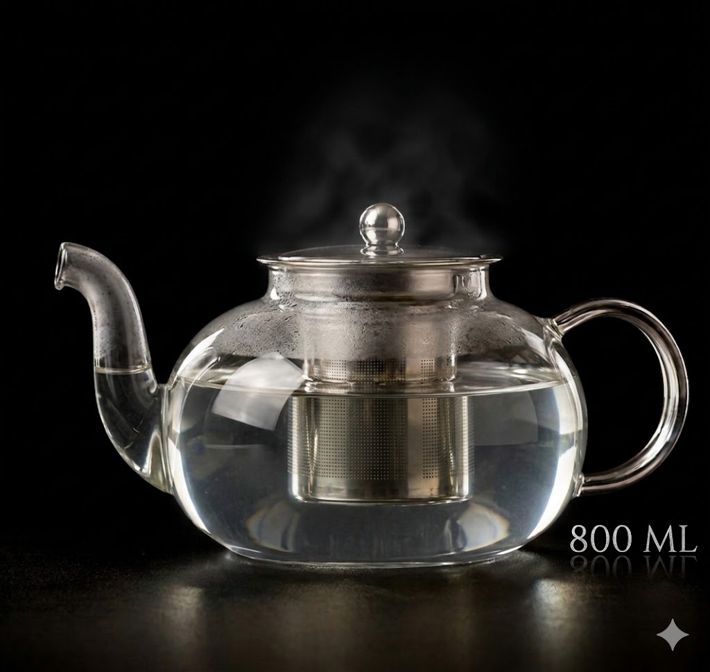Green Tea Kettle Glass Strainer 800ml (XT-09)