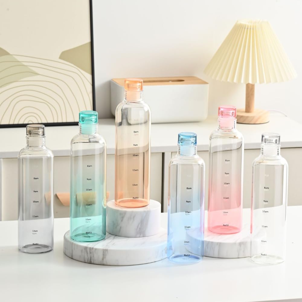 BOROSILICATE GLASS WATER BOTTEL 500ML BOXPACK MS 22858|GP-1501