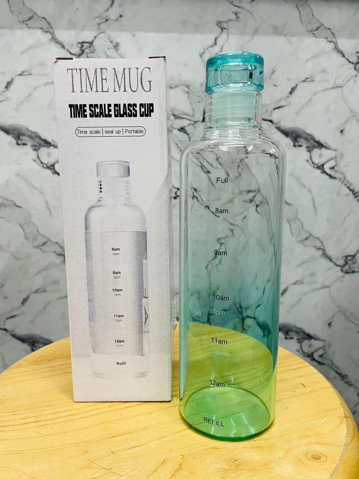 BOROSILICATE GLASS WATER BOTTEL 500ML BOXPACK MS 22858|GP-1501