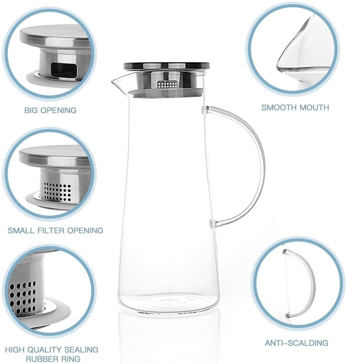 STEEL WATER JUG 1.3LTR 20232 | GPH27